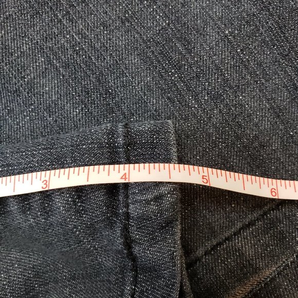 MAURICES Womens Junior Size 1/2 w27 Shorts Dark Wash Black Denim Chino Stretch - Picture 5 of 5
